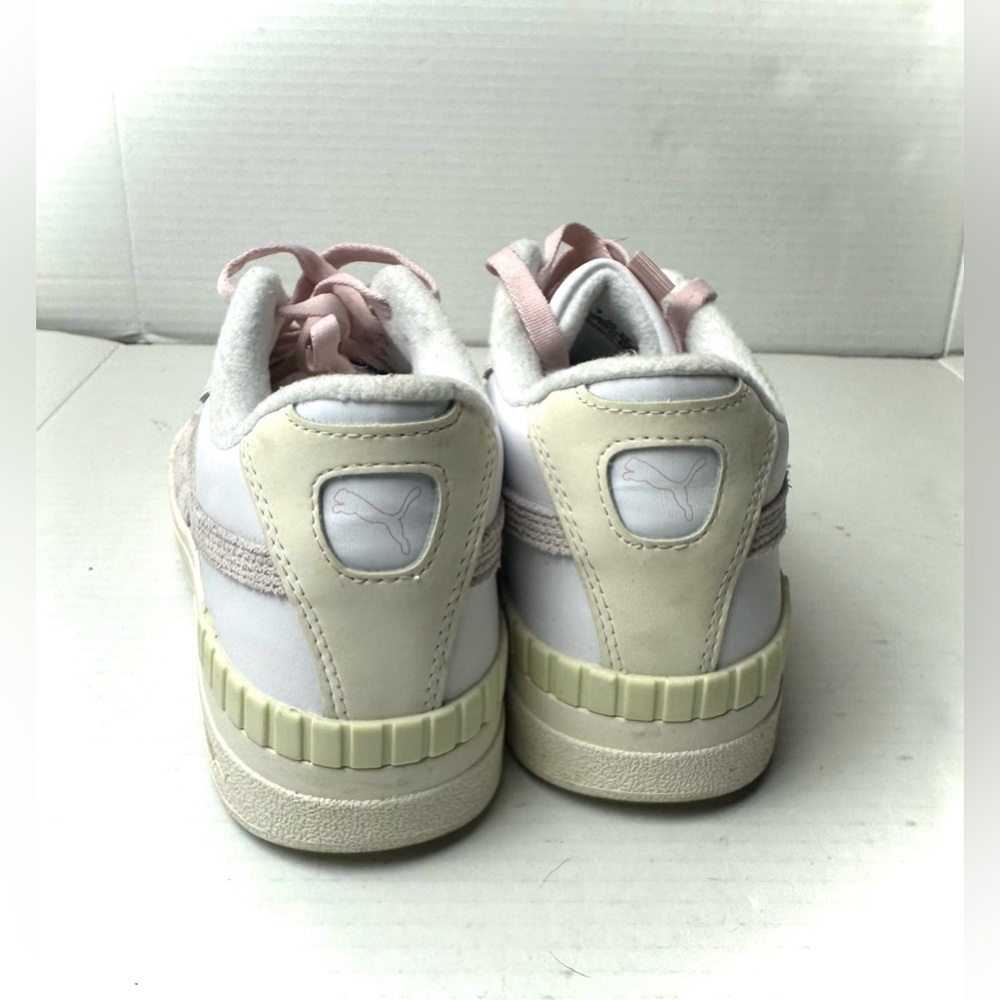 PUMA Cali Sport Mix Maeshmallow Women Shoes - Size 9.5 Pink White Beige Trainers - Picture 5 of 7